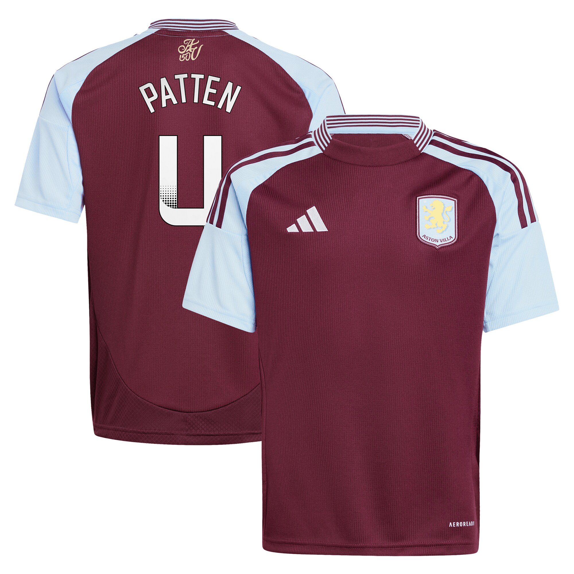 aston villa wsl adidas home shirt 2024-25 – kids with patten 4 printing Collection | Official Aston Villa Jerseys for Fans