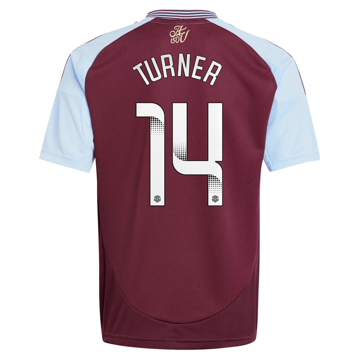 aston villa wsl adidas home shirt 2024-25 – kids with turner 14 printing Collection | Official Aston Villa Jerseys for Fans