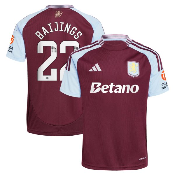 aston villa wsl adidas home shirt 2024-25 with baijings 22 printing Collection | Official Aston Villa Jerseys for Fans
