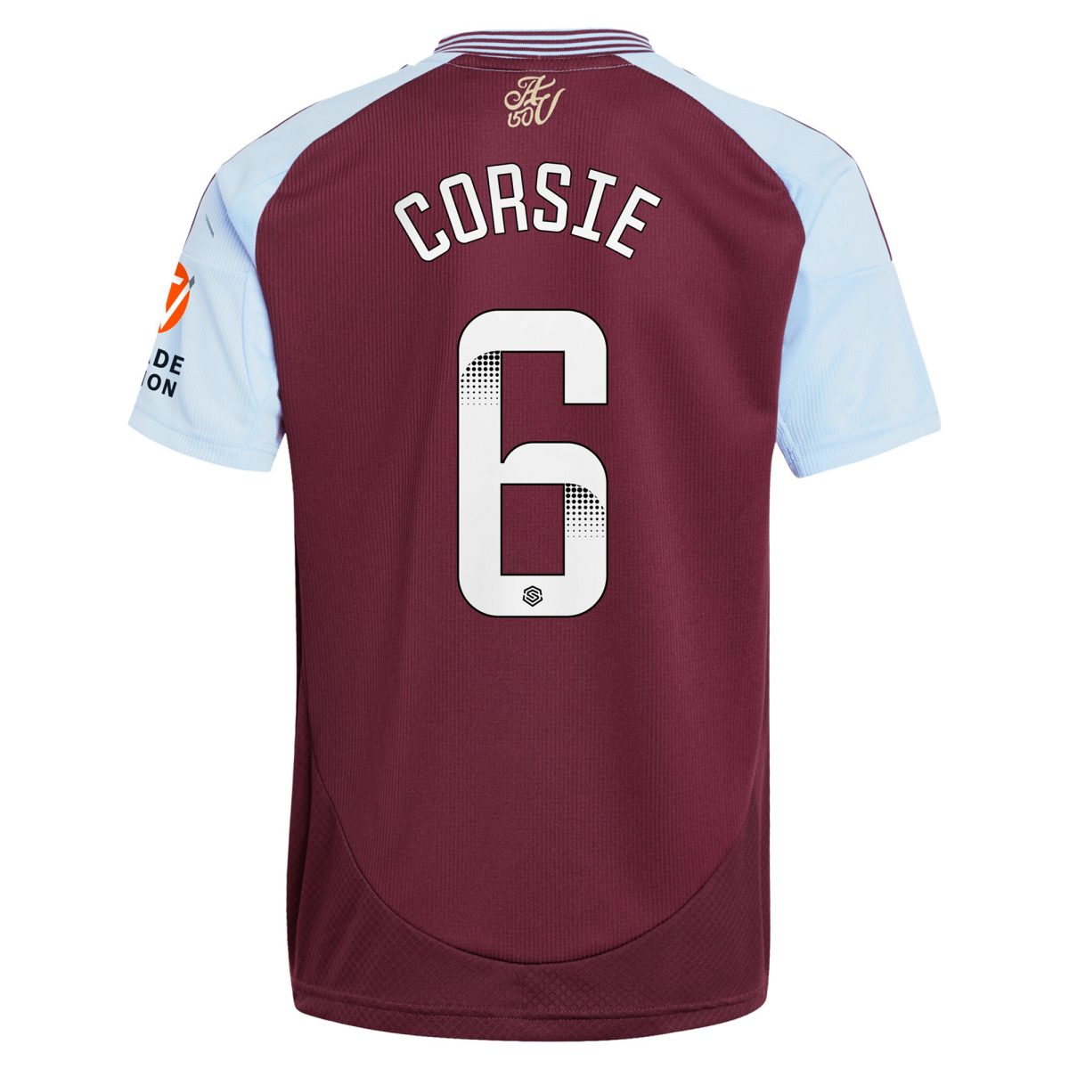 aston villa wsl adidas home shirt 2024-25 with corsie 6 printing Collection | Official Aston Villa Jerseys for Fans