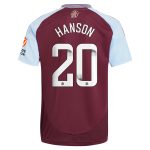 aston villa wsl adidas home shirt 2024-25 with hanson 20 printing Collection | Official Aston Villa Jerseys for Fans