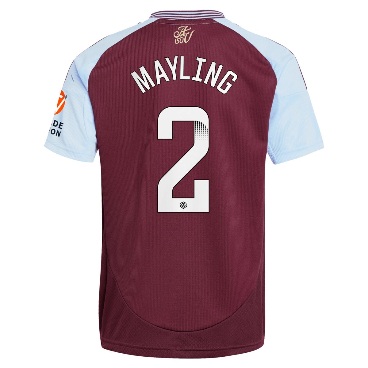 aston villa wsl adidas home shirt 2024-25 with mayling 2 printing Collection | Official Aston Villa Jerseys for Fans