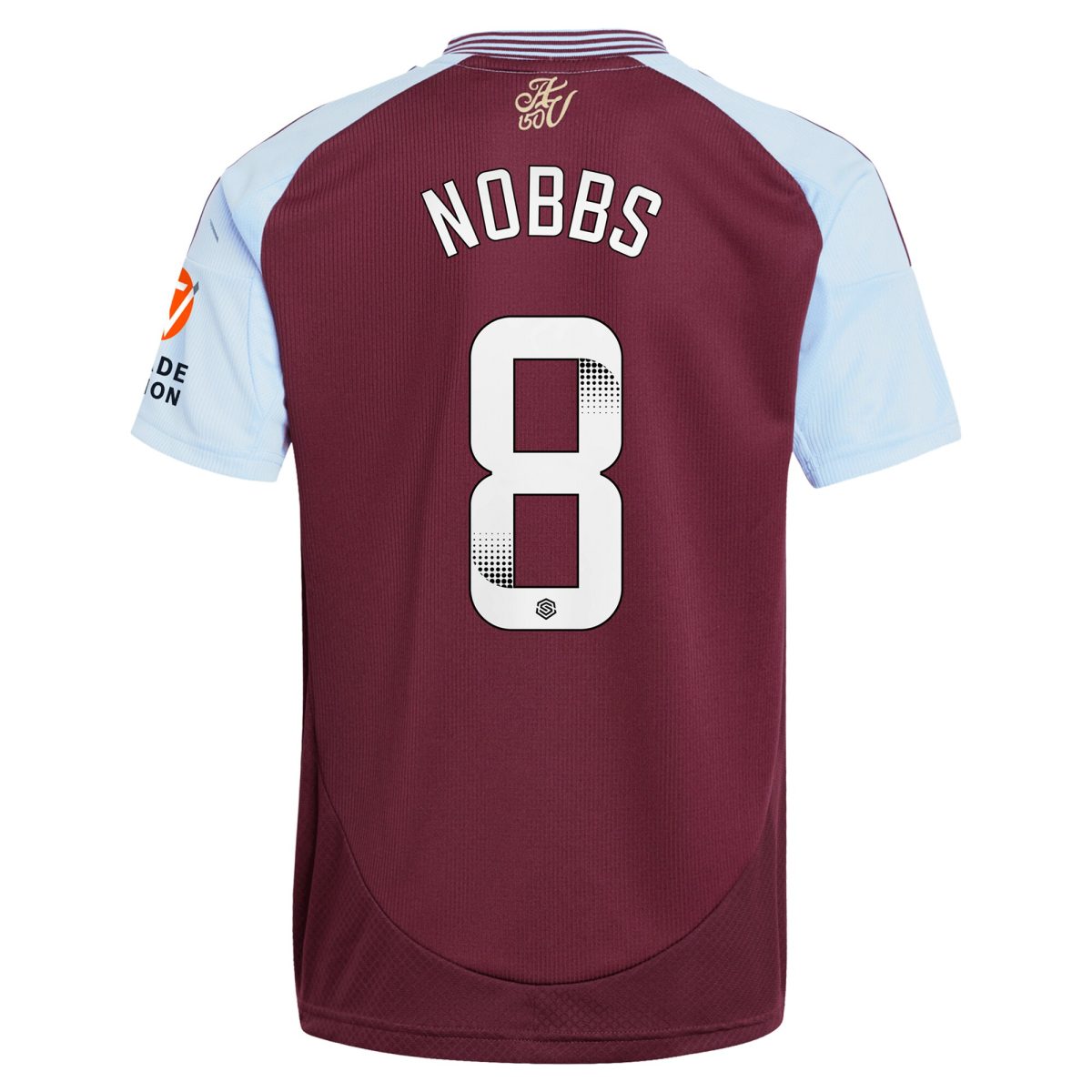 aston villa wsl adidas home shirt 2024-25 with nobbs 8 printing Collection | Official Aston Villa Jerseys for Fans