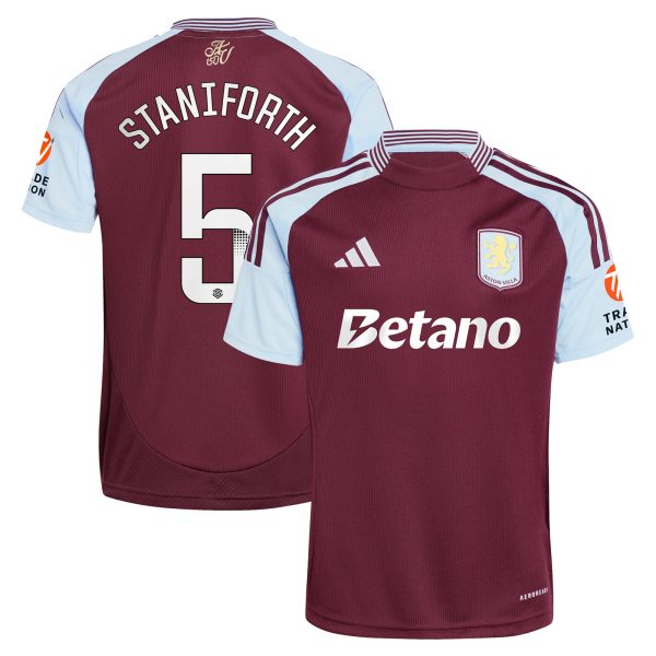 aston villa wsl adidas home shirt 2024-25 with staniforth 5 printing Collection | Official Aston Villa Jerseys for Fans