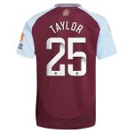 aston villa wsl adidas home shirt 2024-25 with taylor 25 printing Collection | Official Aston Villa Jerseys for Fans