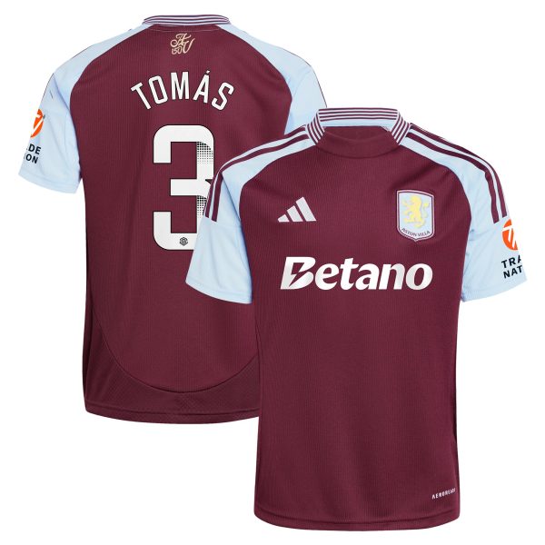 aston villa wsl adidas home shirt 2024-25 with tomás 3 printing Collection | Official Aston Villa Jerseys for Fans