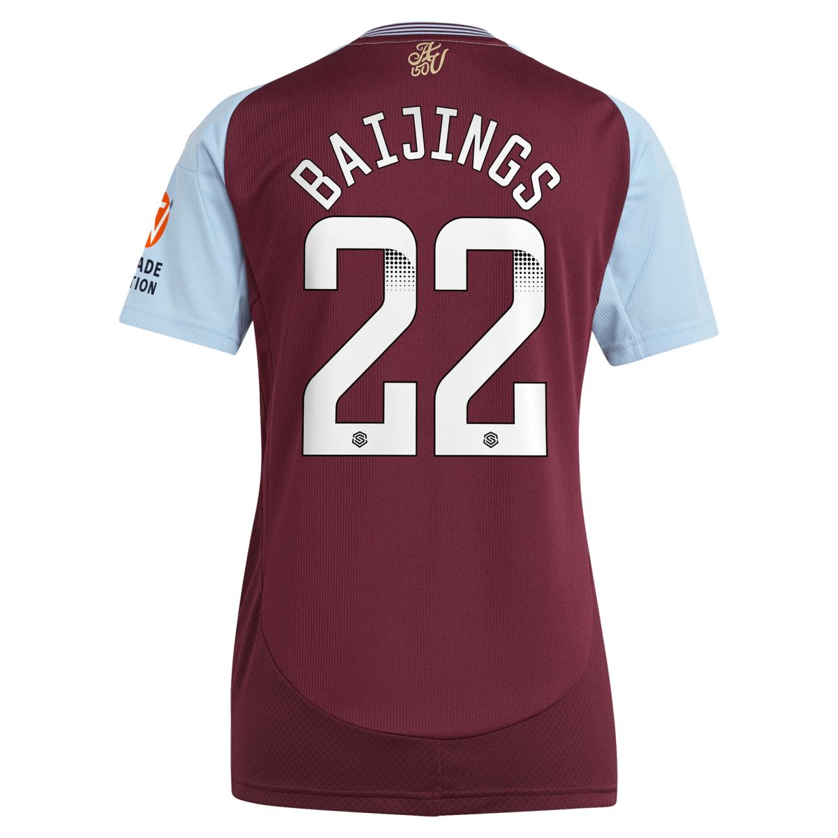 aston villa wsl adidas home shirt 2024-25 – womens with baijings 22 printing Collection | Official Aston Villa Jerseys for Fans