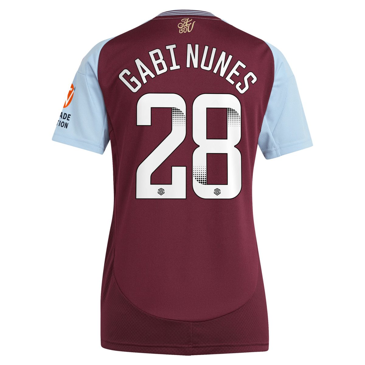 aston villa wsl adidas home shirt 2024-25 – womens with gabi nunes 28 printing Collection | Official Aston Villa Jerseys for Fans