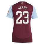 aston villa wsl adidas home shirt 2024-25 – womens with grant 23 printing Collection | Official Aston Villa Jerseys for Fans