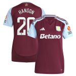aston villa wsl adidas home shirt 2024-25 – womens with hanson 20 printing Collection | Official Aston Villa Jerseys for Fans