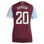 aston villa wsl adidas home shirt 2024-25 – womens with hanson 20 printing Collection | Official Aston Villa Jerseys for Fans