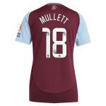 aston villa wsl adidas home shirt 2024-25 – womens with mullett 18 printing Collection | Official Aston Villa Jerseys for Fans