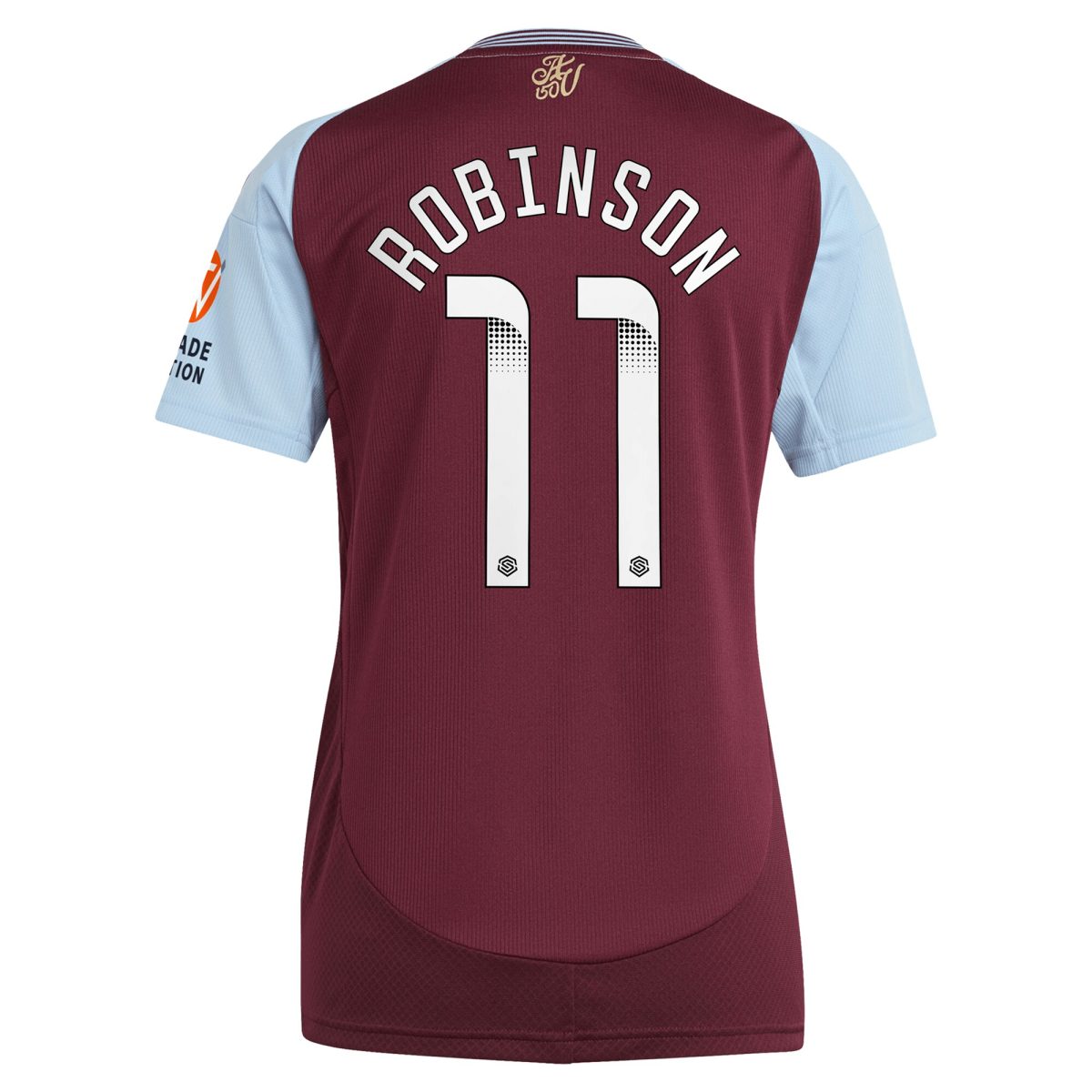 aston villa wsl adidas home shirt 2024-25 – womens with robinson 11 printing Collection | Official Aston Villa Jerseys for Fans