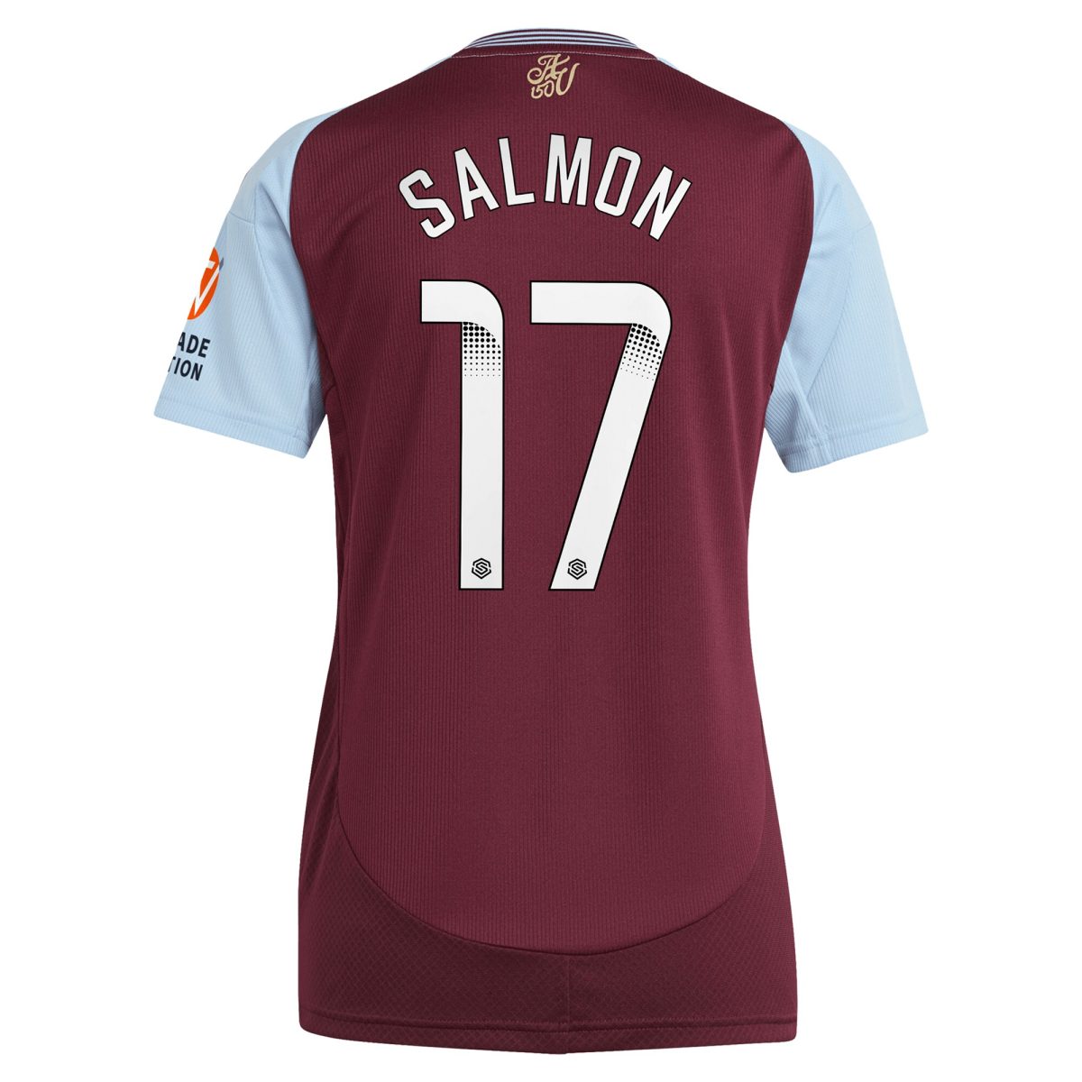 aston villa wsl adidas home shirt 2024-25 – womens with salmon 17 printing Collection | Official Aston Villa Jerseys for Fans
