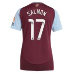 aston villa wsl adidas home shirt 2024-25 – womens with salmon 17 printing Collection | Official Aston Villa Jerseys for Fans