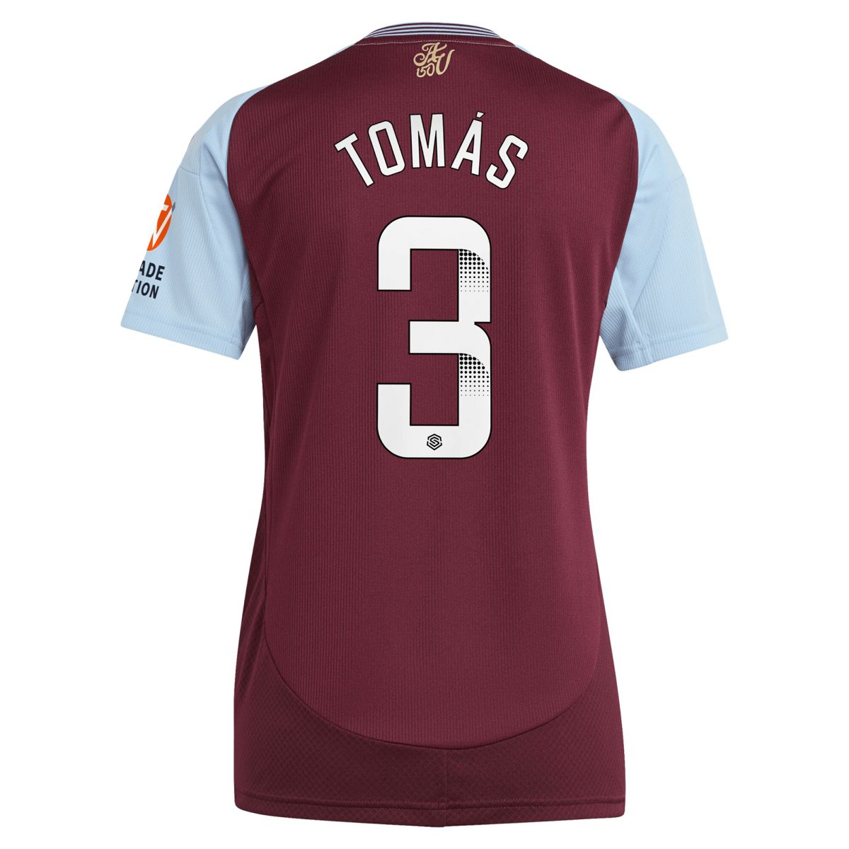 aston villa wsl adidas home shirt 2024-25 – womens with tomás 3 printing Collection | Official Aston Villa Jerseys for Fans