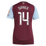 aston villa wsl adidas home shirt 2024-25 – womens with turner 14 printing Collection | Official Aston Villa Jerseys for Fans