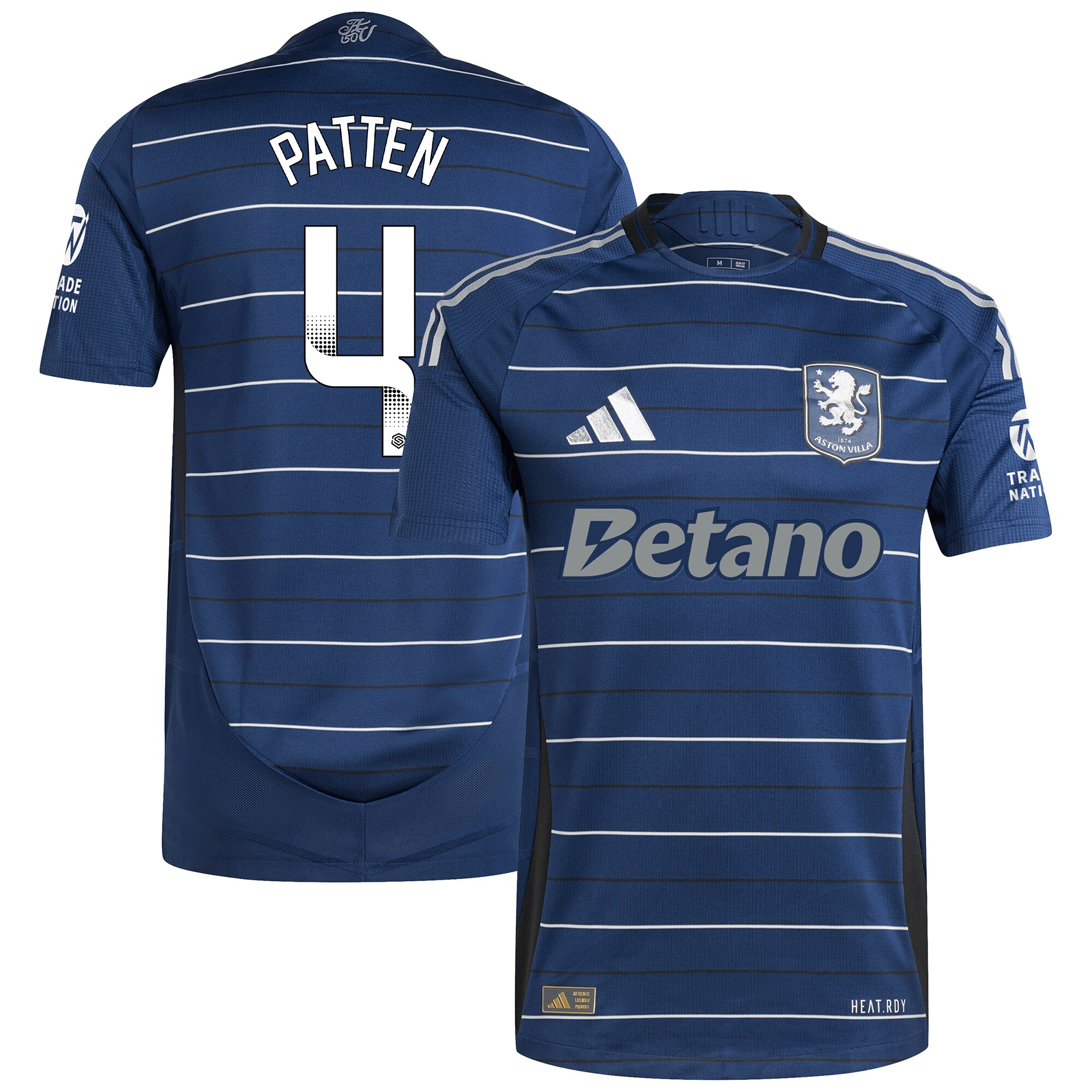 aston villa wsl adidas third authentic shirt 2024-25 with patten 4 printing Collection | Official Aston Villa Jerseys for Fans