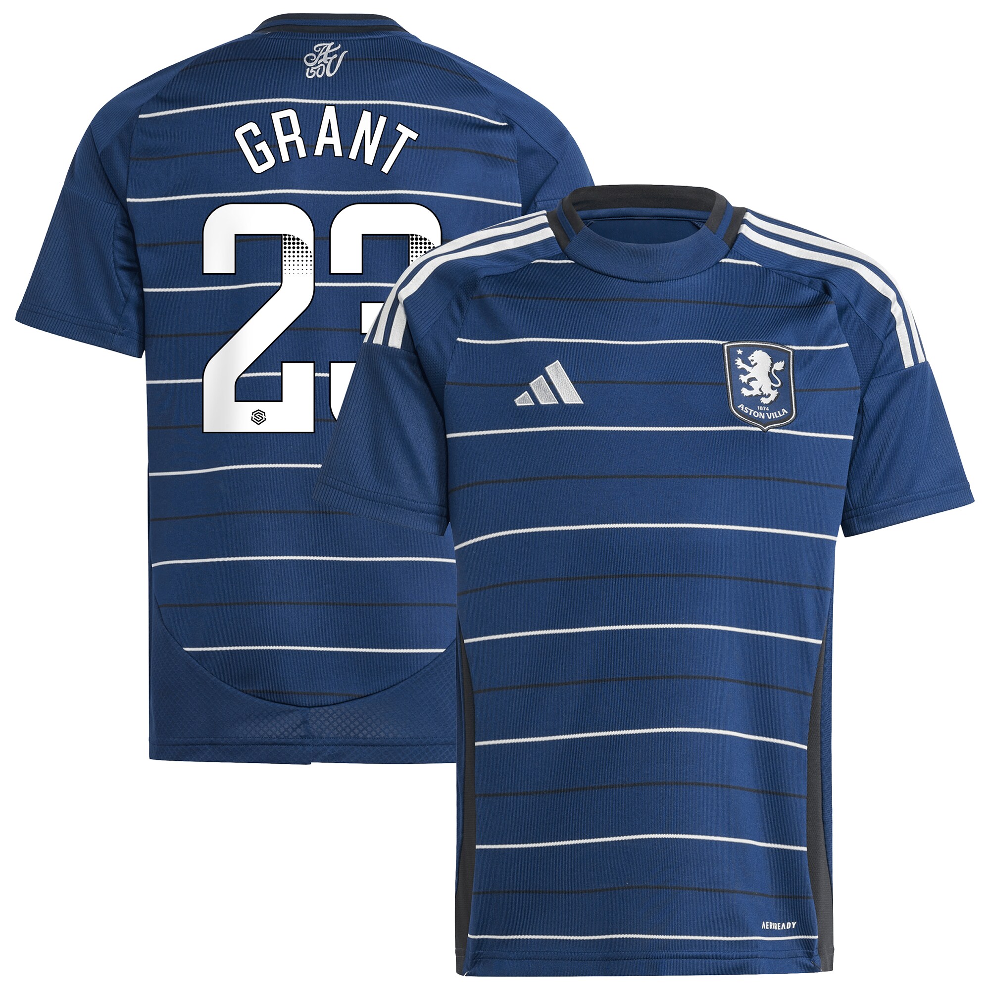 aston villa wsl adidas third shirt 2024-25 – kids with grant 23 printing Collection | Official Aston Villa Jerseys for Fans