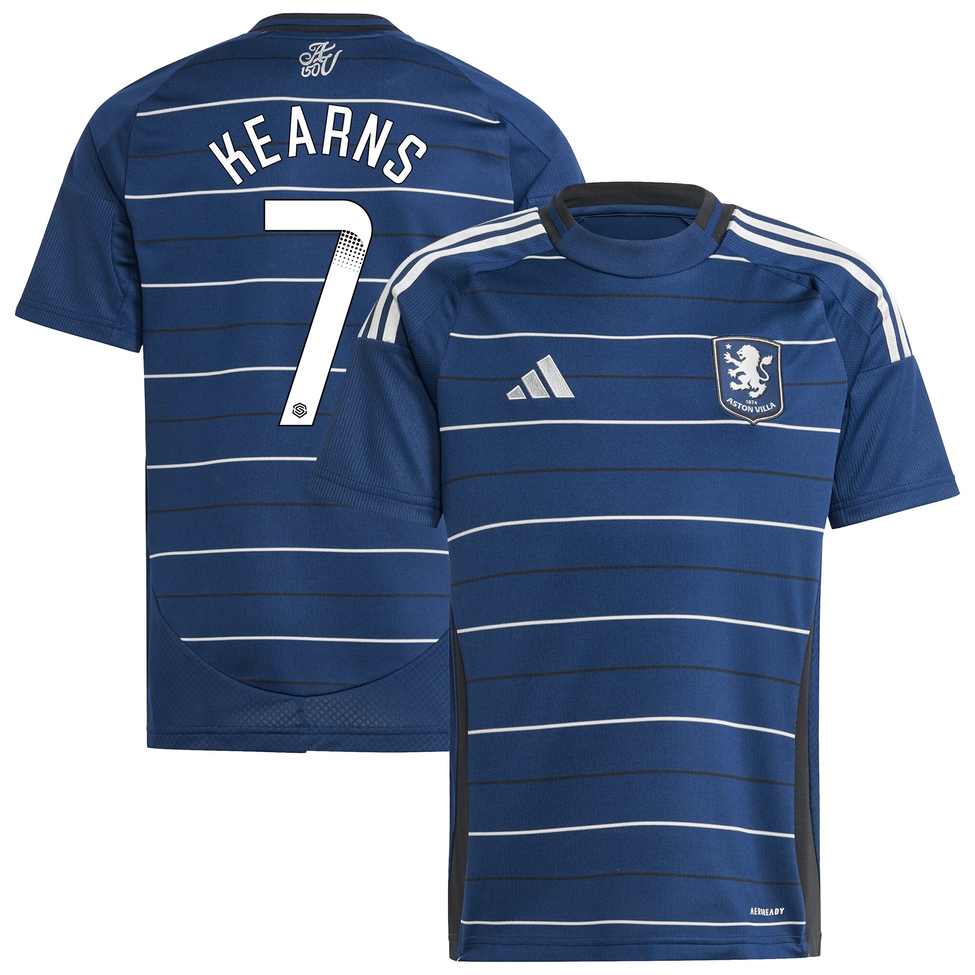 aston villa wsl adidas third shirt 2024-25 – kids with kearns 7 printing Collection | Official Aston Villa Jerseys for Fans