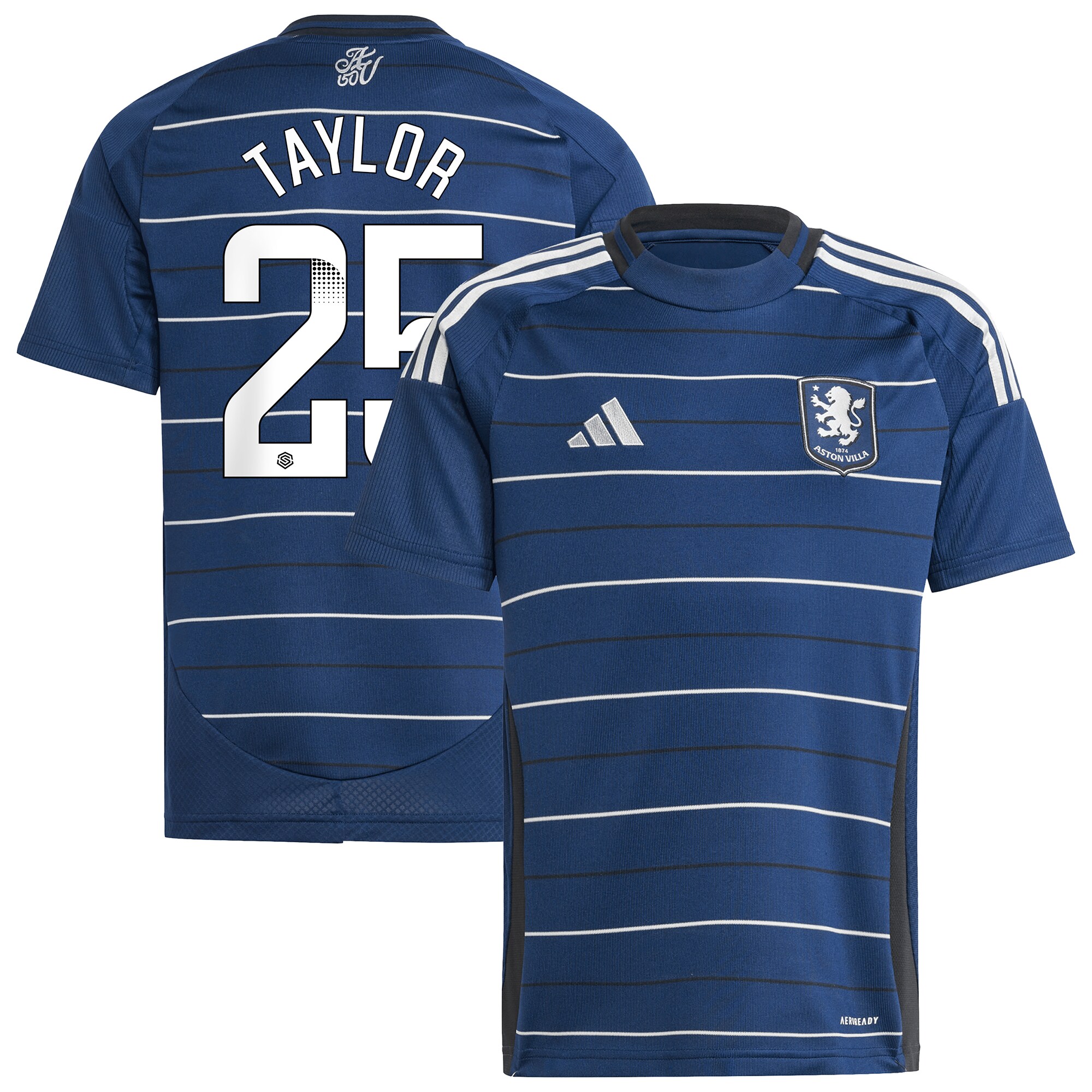 aston villa wsl adidas third shirt 2024-25 – kids with taylor 25 printing Collection | Official Aston Villa Jerseys for Fans