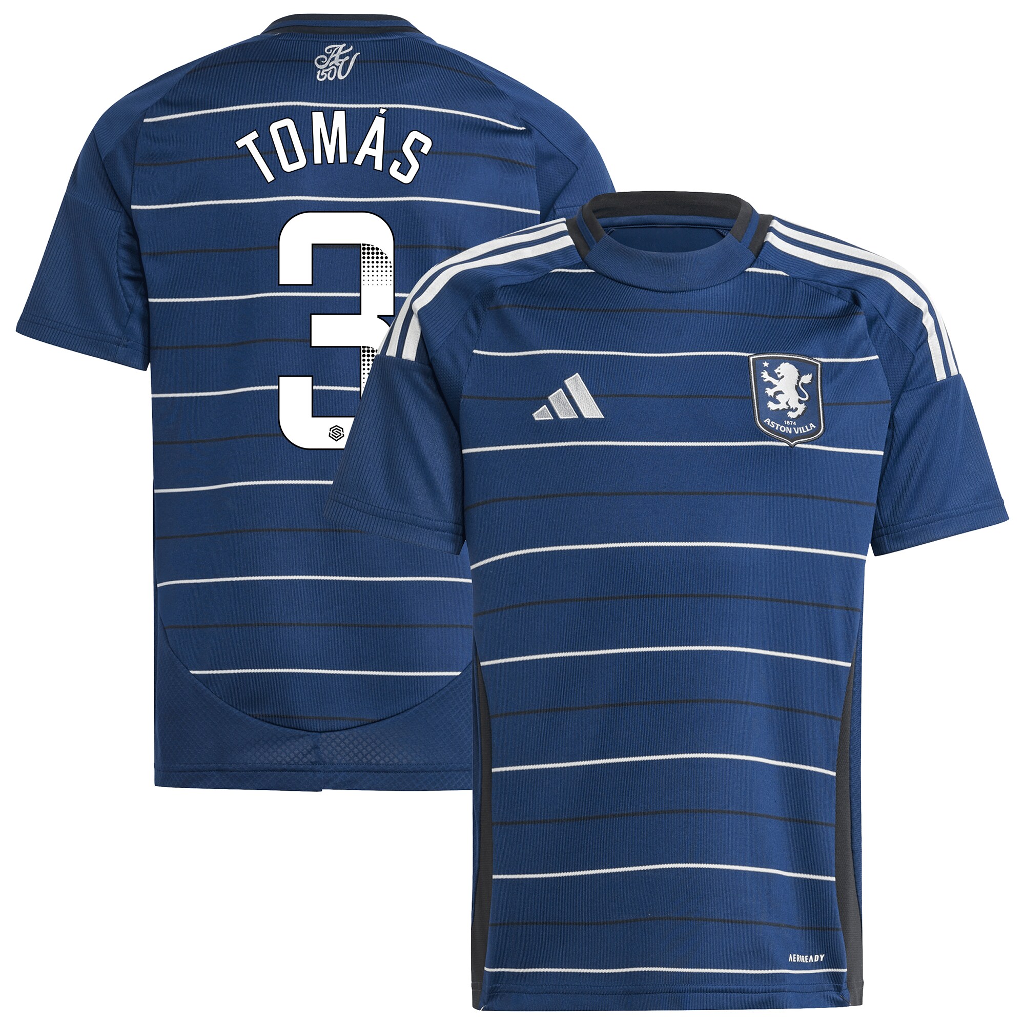 aston villa wsl adidas third shirt 2024-25 – kids with tomás 3 printing Collection | Official Aston Villa Jerseys for Fans