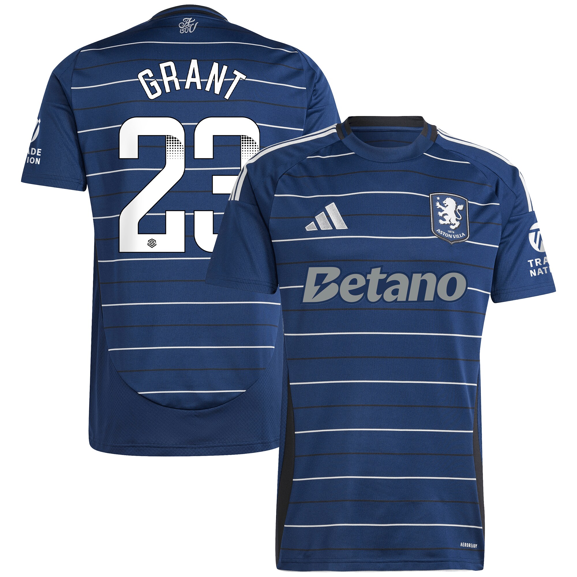 aston villa wsl adidas third shirt 2024-25 with grant 23 printing Collection | Official Aston Villa Jerseys for Fans