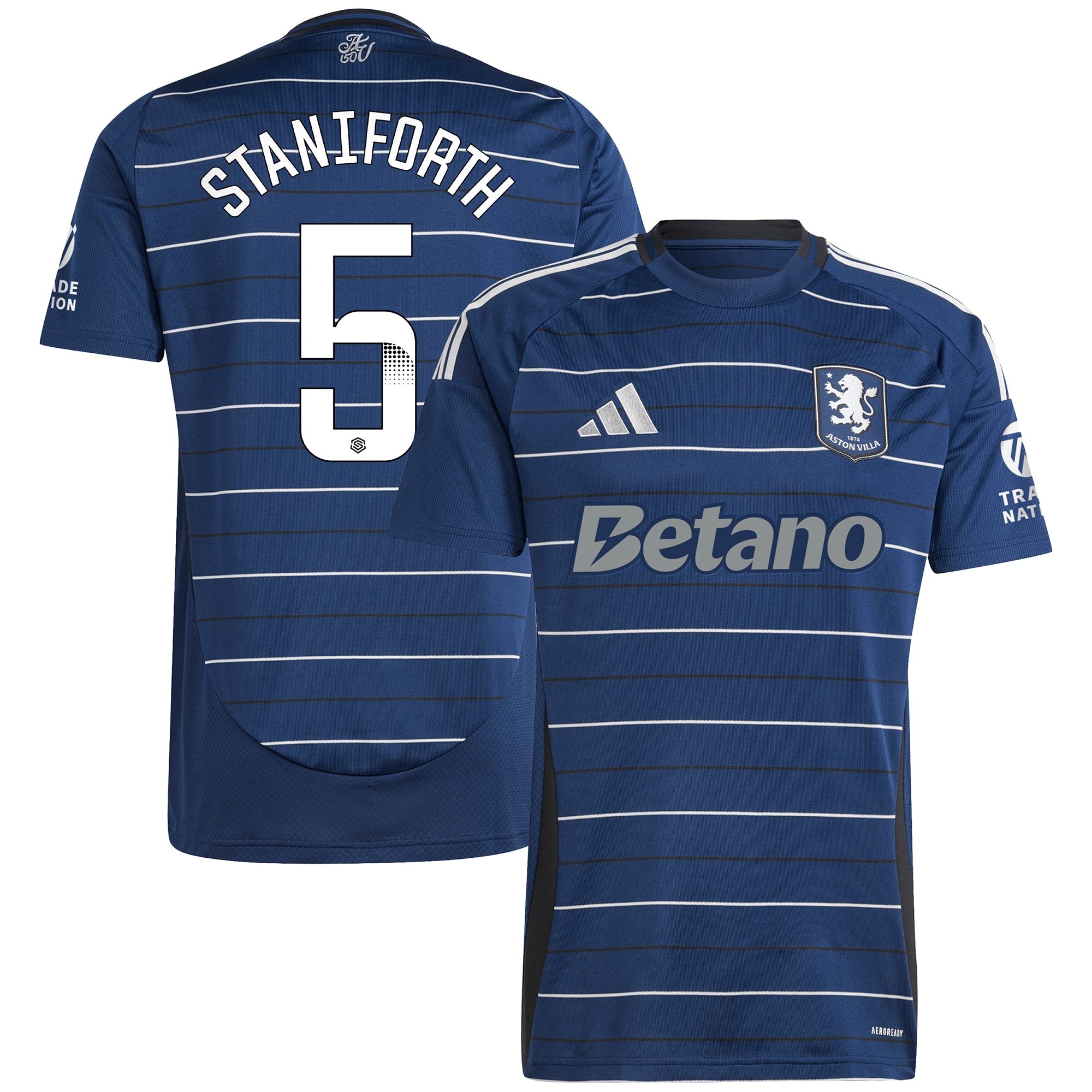 aston villa wsl adidas third shirt 2024-25 with staniforth 5 printing Collection | Official Aston Villa Jerseys for Fans
