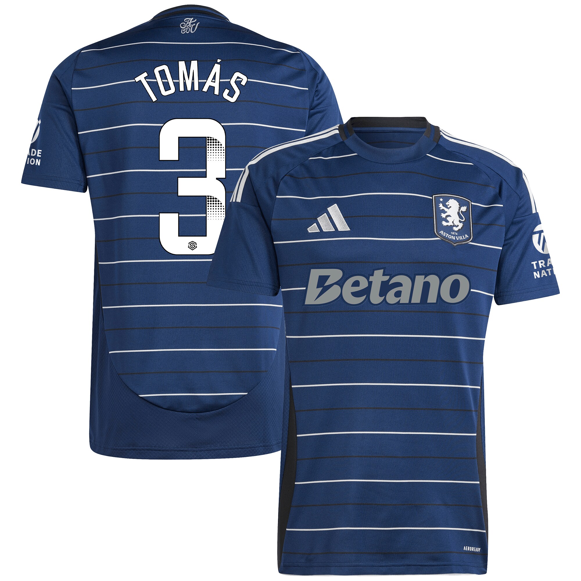aston villa wsl adidas third shirt 2024-25 with tomás 3 printing Collection | Official Aston Villa Jerseys for Fans