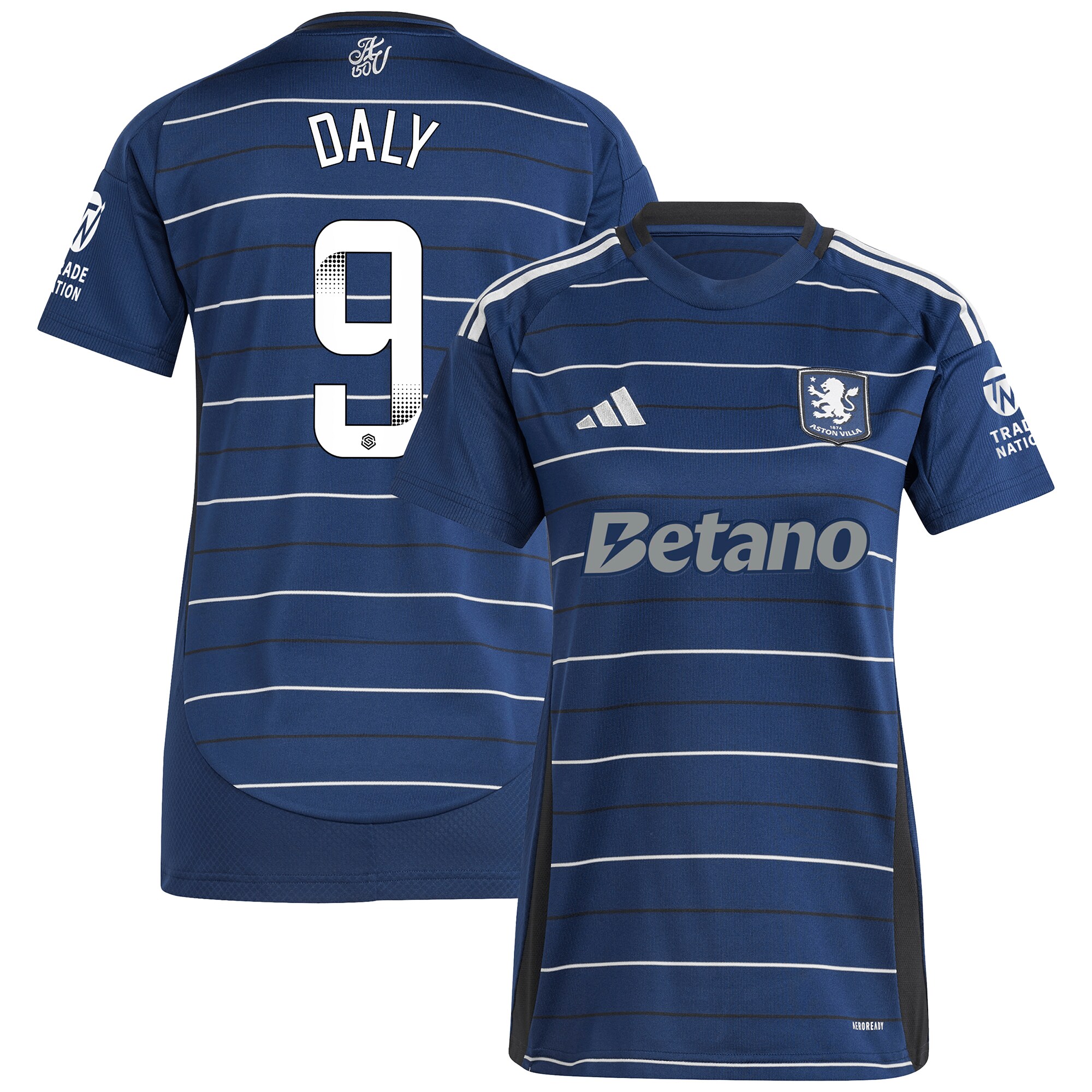 aston villa wsl adidas third shirt 2024-25 – womens with daly 9 printing Collection | Official Aston Villa Jerseys for Fans