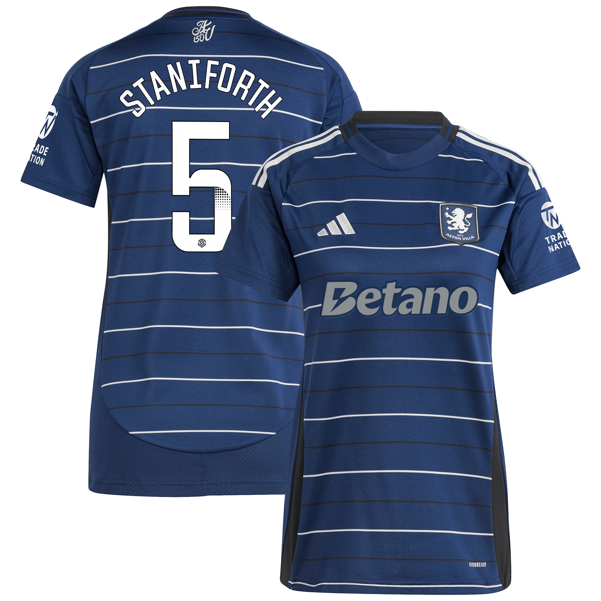 aston villa wsl adidas third shirt 2024-25 – womens with staniforth 5 printing Collection | Official Aston Villa Jerseys for Fans