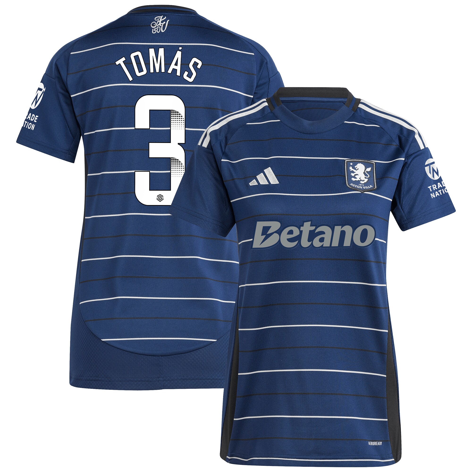 aston villa wsl adidas third shirt 2024-25 – womens with tomás 3 printing Collection | Official Aston Villa Jerseys for Fans