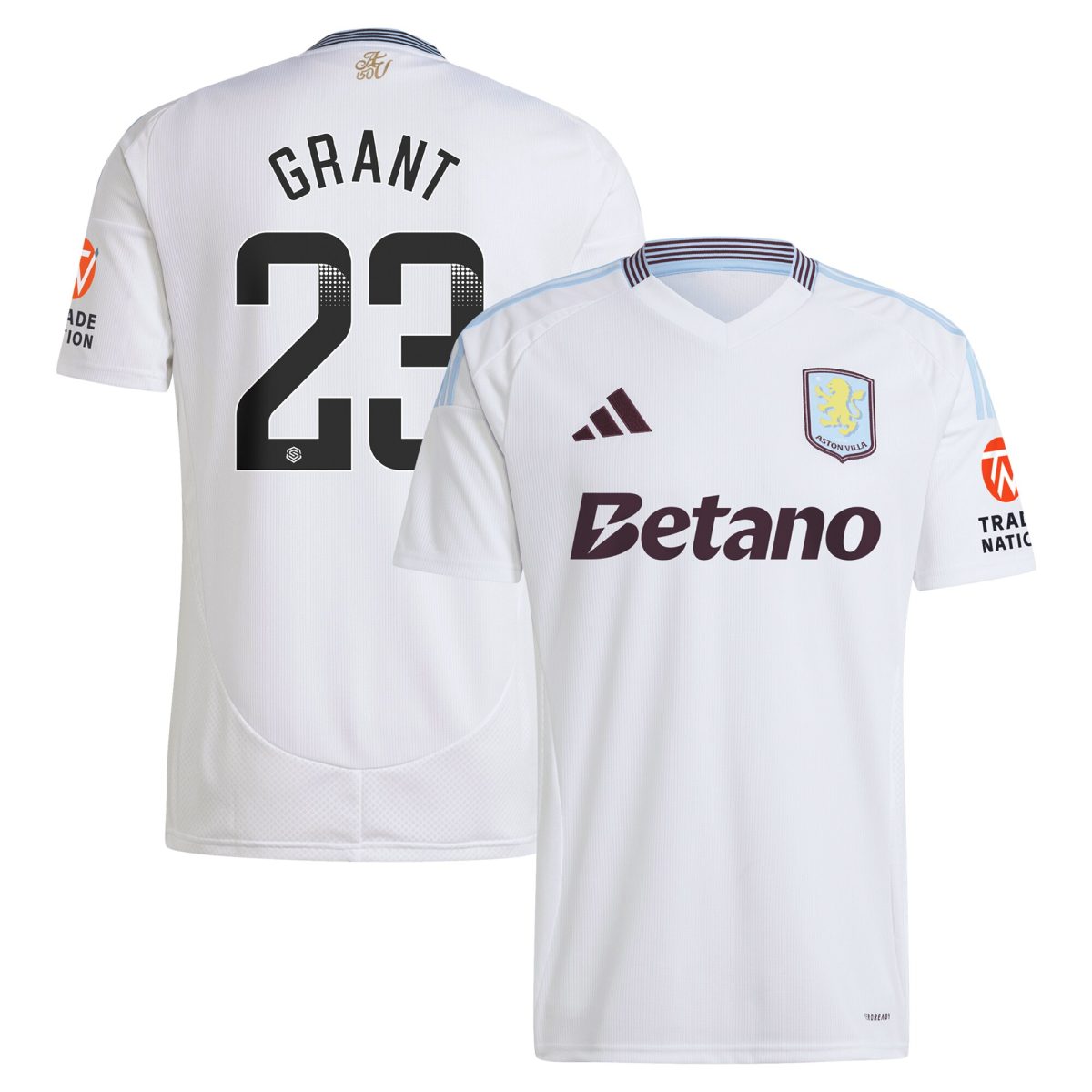 aston villa wsl away shirt 2024-25 with grant 23 printing Collection | Official Aston Villa Jerseys for Fans