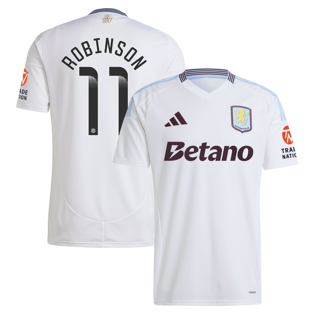 aston villa wsl away shirt 2024-25 with robinson 11 printing Collection | Official Aston Villa Jerseys for Fans