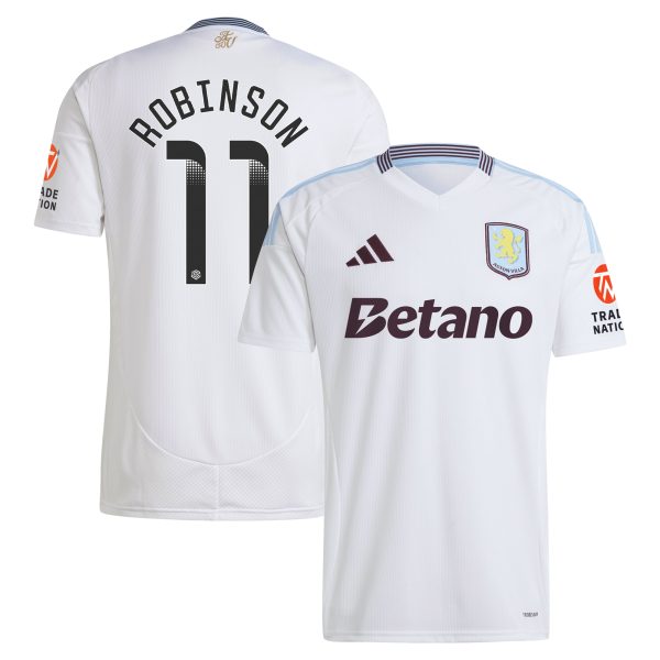 aston villa wsl away shirt 2024-25 with robinson 11 printing Collection | Official Aston Villa Jerseys for Fans