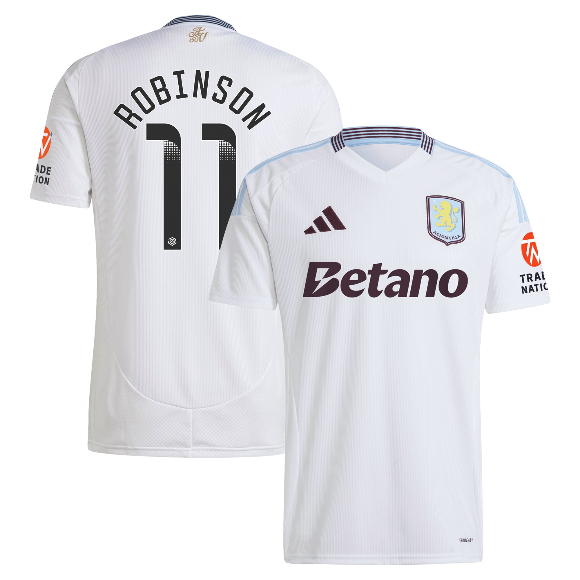 aston villa wsl away shirt 2024-25 with robinson 11 printing Collection | Official Aston Villa Jerseys for Fans