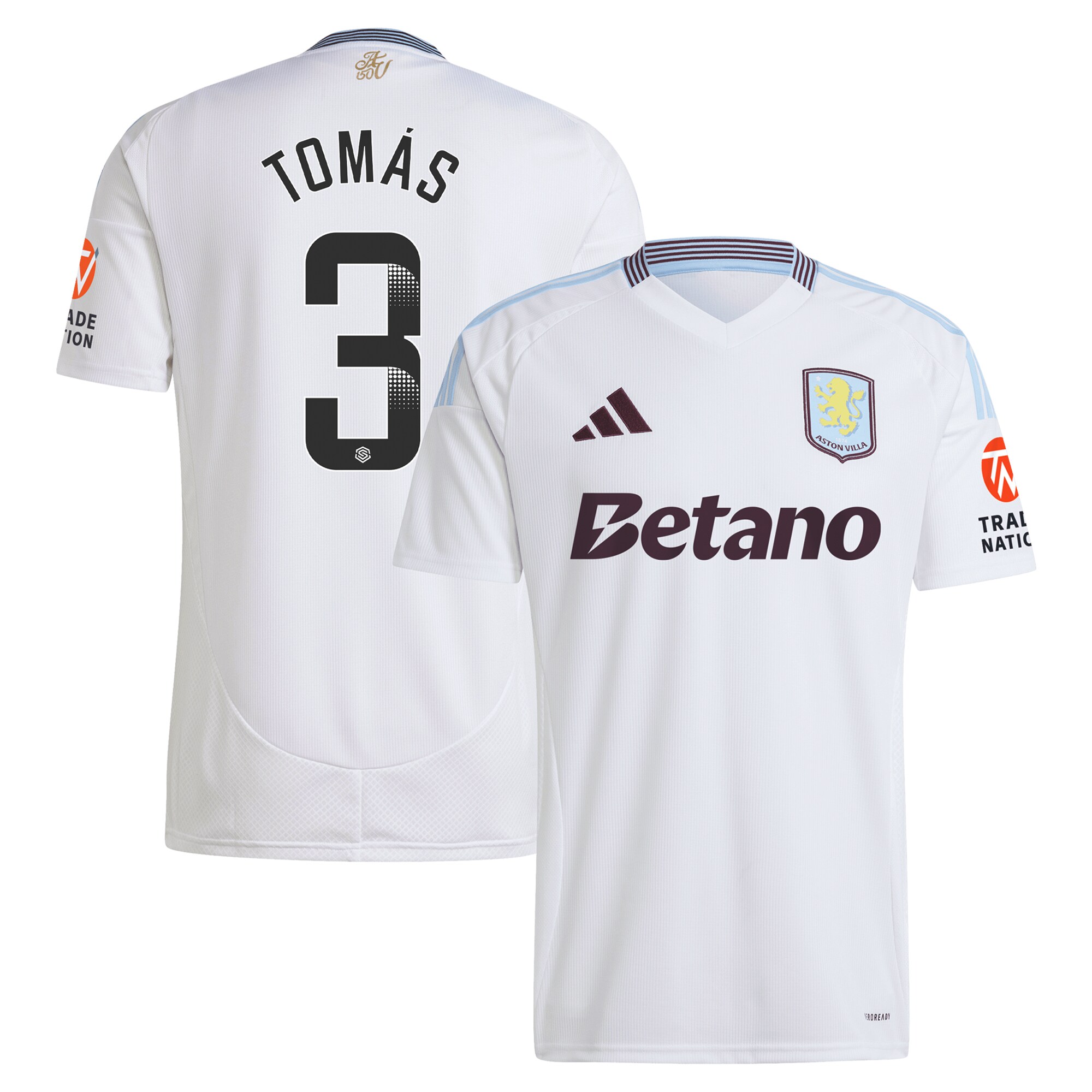 aston villa wsl away shirt 2024-25 with tomás 3 printing Collection | Official Aston Villa Jerseys for Fans