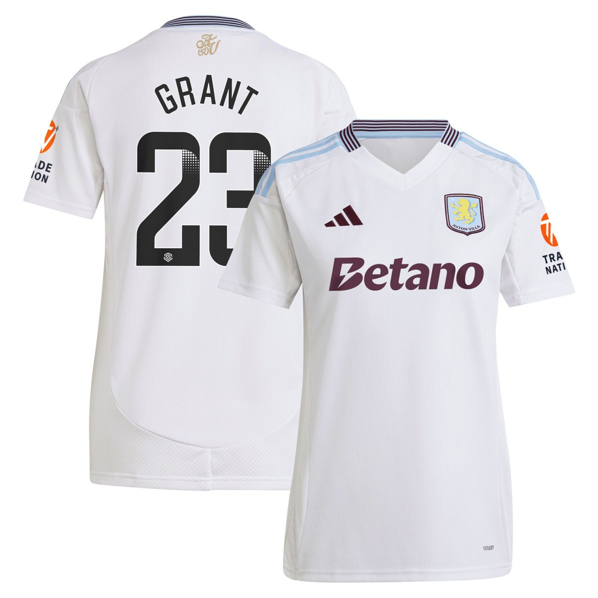 aston villa wsl away shirt 2024-25 – womens with grant 23 printing Collection | Official Aston Villa Jerseys for Fans