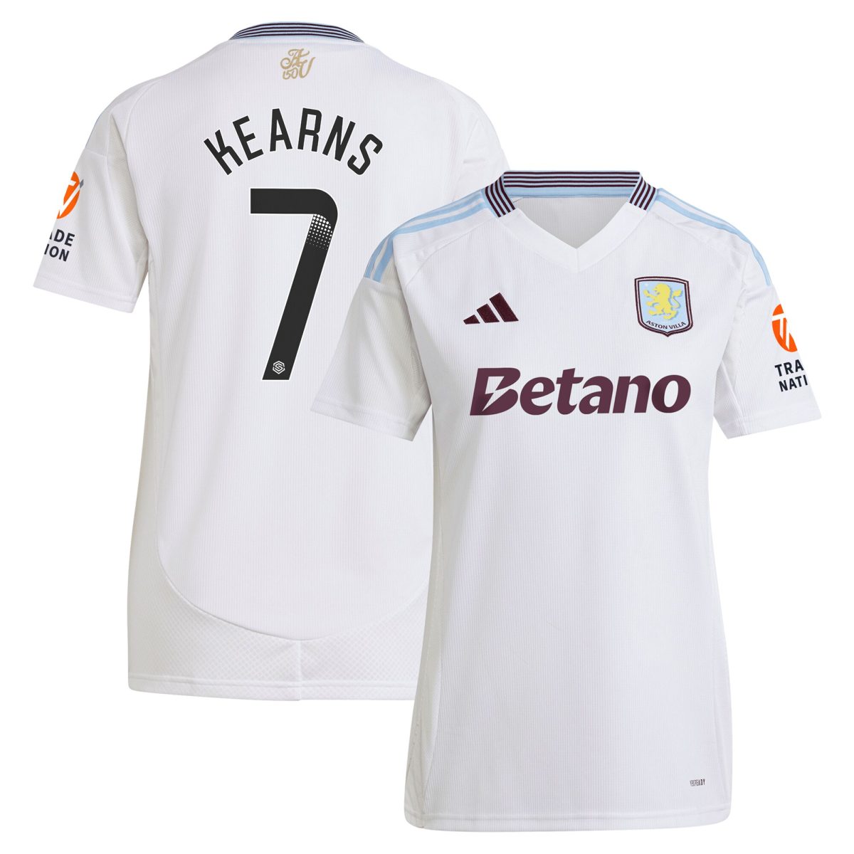 aston villa wsl away shirt 2024-25 – womens with kearns 7 printing Collection | Official Aston Villa Jerseys for Fans