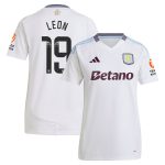 aston villa wsl away shirt 2024-25 – womens with leon 19 printing Collection | Official Aston Villa Jerseys for Fans