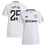 aston villa wsl away shirt 2024-25 – womens with taylor 25 printing Collection | Official Aston Villa Jerseys for Fans