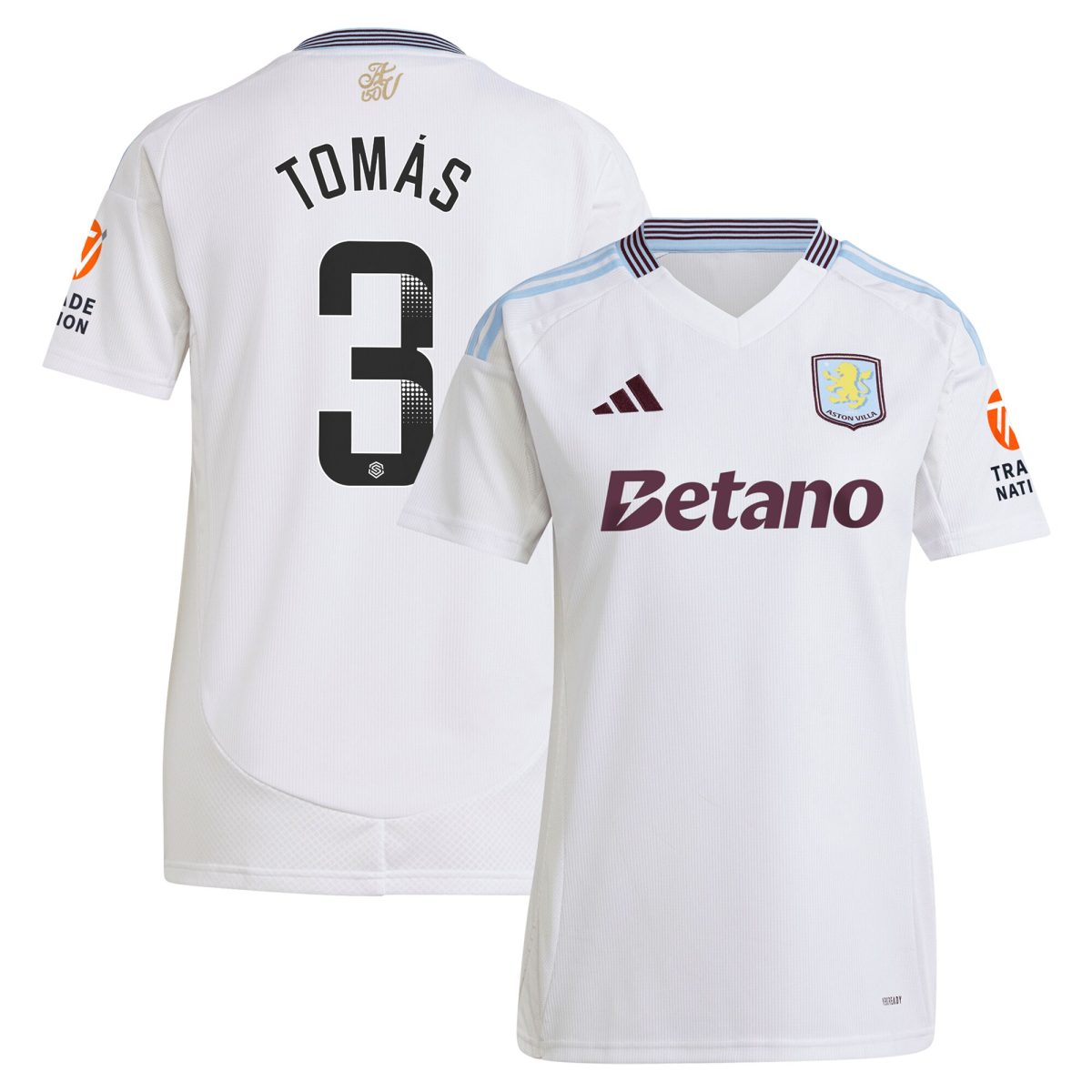 aston villa wsl away shirt 2024-25 – womens with tomás 3 printing Collection | Official Aston Villa Jerseys for Fans